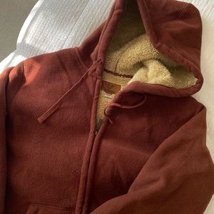 Outdoor Life Maroon Zip-up Sweater